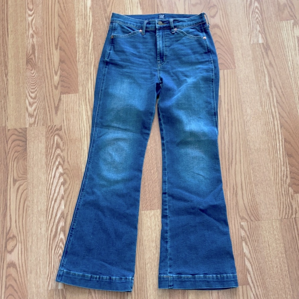 Awesome comfy J.Crew Petite Flare Jeans